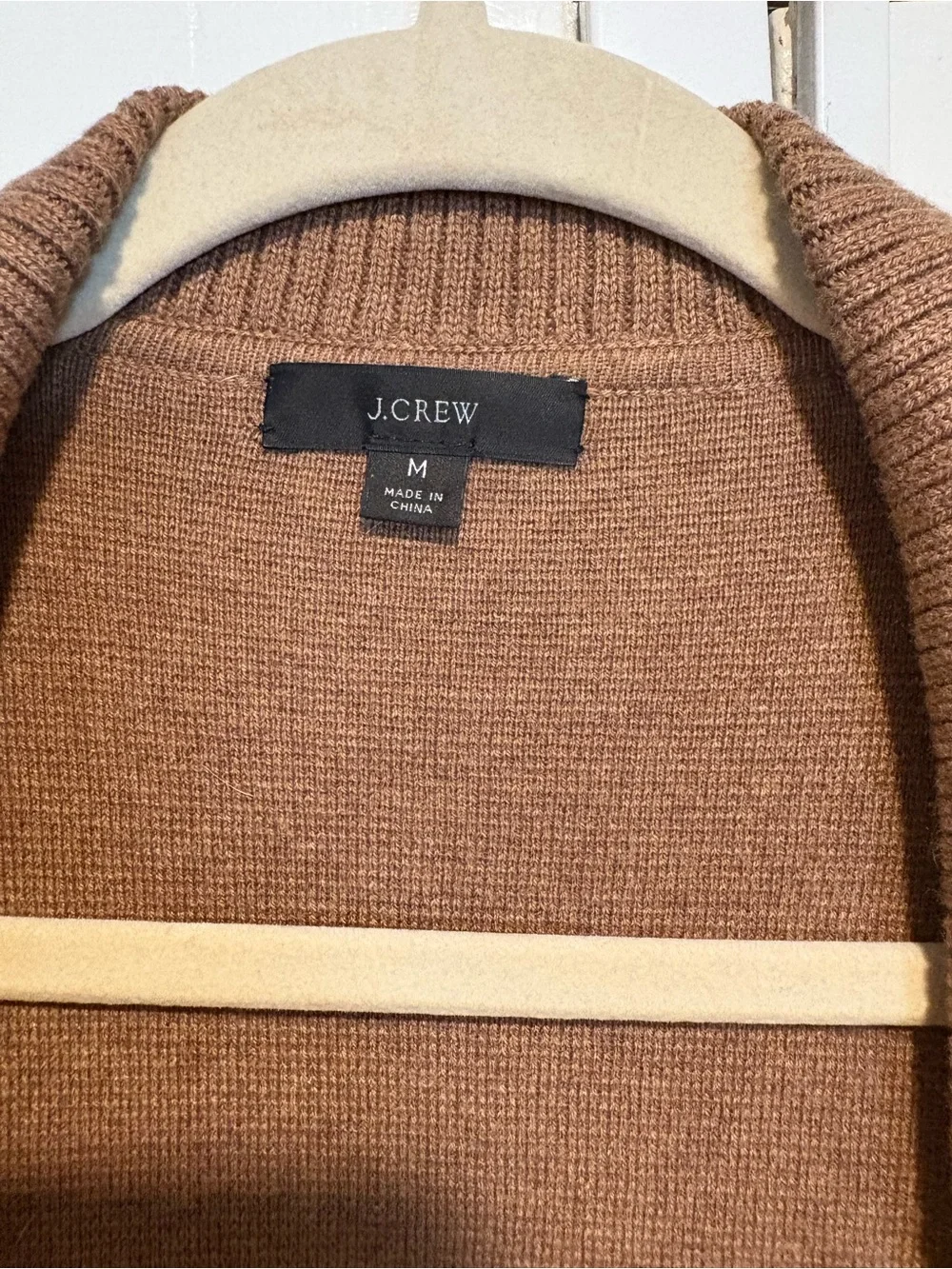 J.Crew Camel Knit Long Cardigan